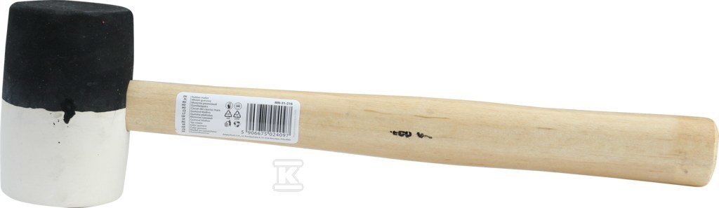 Młotek gumowy 680g trzonek drewniany - MN-31-224